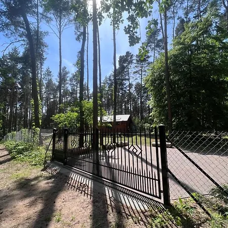 Urocza Chatka W Lesie Nad Woda Skubianka Exterior foto